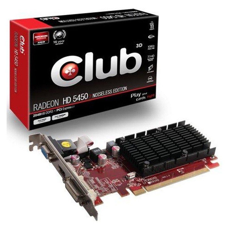 Carte Graphique Radeon HD 5450 | 1 Go DDR2 dédiée | Connectivité DVI/VGA/HDMI Rapide | Vente au Cameroun
