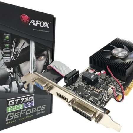 Carte graphique AFOX GeForce GT730 – 4GB DDR3 | 128bit | Fiable & Économique | Vente au Cameroun