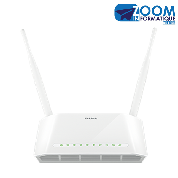 Routeur D‑Link DSL‑2750 N300 – Wi‑Fi Rapide et Fiable | Modem ADSL2+ et Access Point | Vente au Cameroun