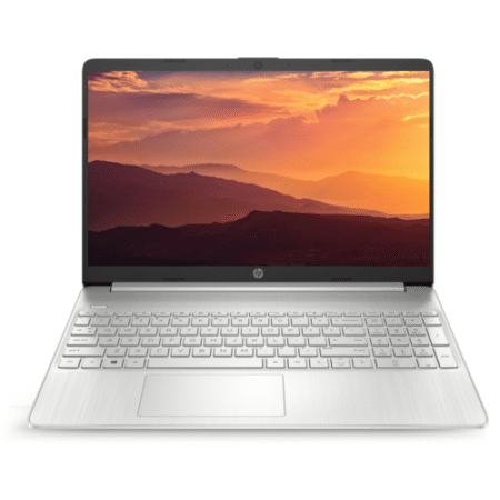 Laptop HP 15s‑FQ0008NIA | Économique Intel Celeron N4120 | 4 Go RAM | 256 Go SSD | Écran 15.6″ | Windows 11 | Vente au Cameroun
