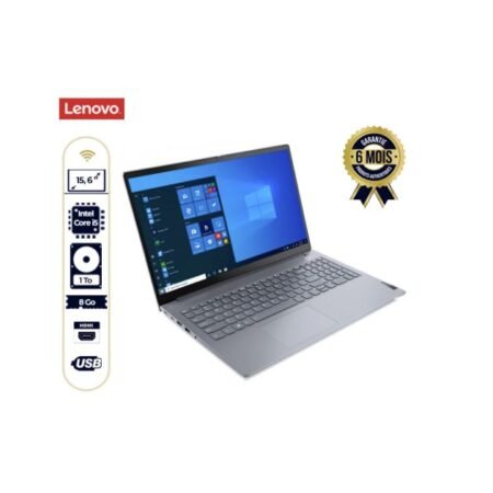 Laptop Lenovo ThinkBook 15 G2 | Core i5 11ᵉ Gen | 8 Go RAM | 512 Go SSD Rapide | Écran 15.6″ | Noir | Vente au Cameroun