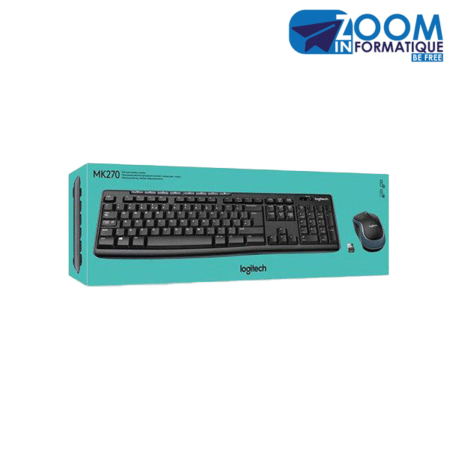 Clavier Logitech Wireless MK270 avec Souris – Fiable et Efficace | Vente à Douala Cameroun