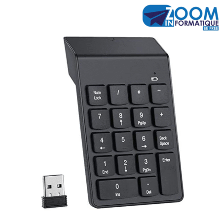 Mini Clavier Numérique Sans Fil Pavé 18 Touches USB – Compact et Pratique à Douala