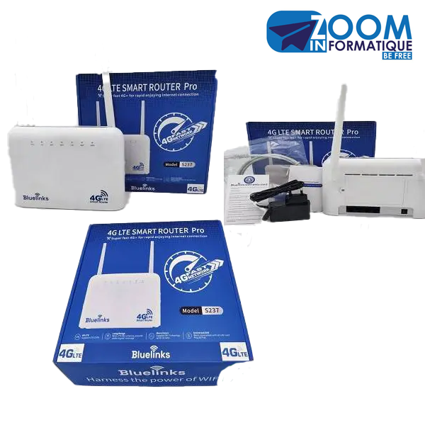Modem Routeur 4G Bluelink S237 | Tout Réseau et Bon Prix au Cameroun - Zoom Informatique Douala
