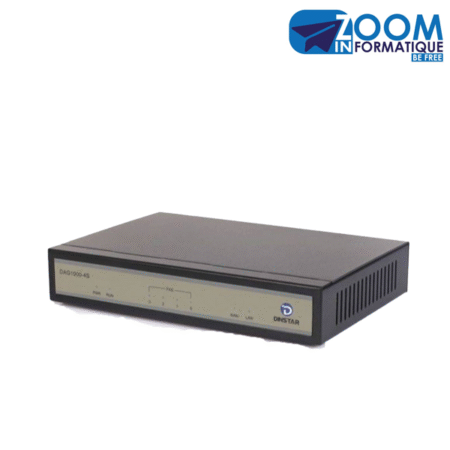 Passerelle VoIP Dinstar DAG1000-4S – Solution téléphonique IP professionnelle avec 4 ports FXS