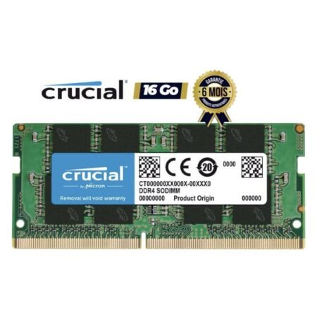 Mémoire RAM DDR4 16Go 3200Mhz Laptop | Performance rapide & multitâche fluide | Vente au Cameroun