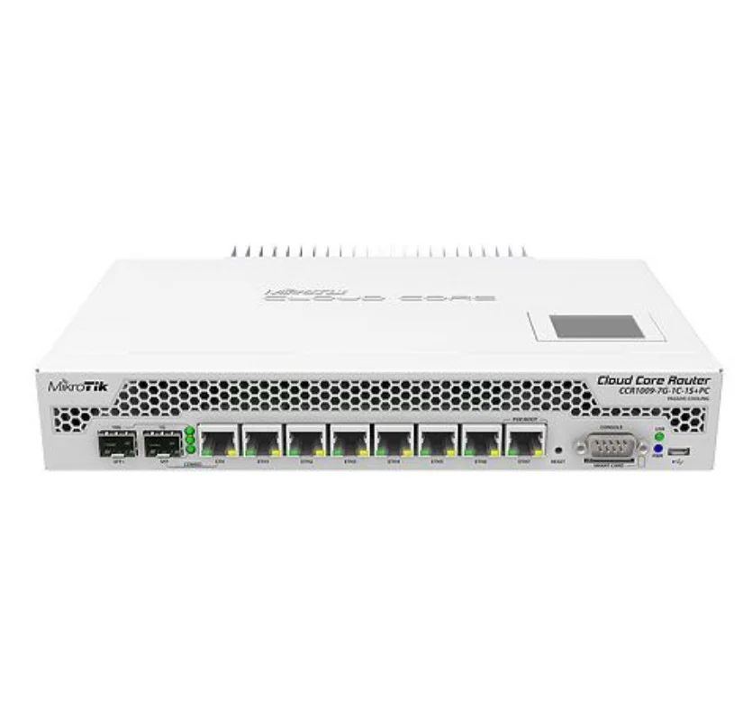 Routeur MikroTik Cloud Core Router CCR1009‑7G‑1C‑1S+PC | Puissant 9 Cœurs avec Boîtier | Vente au Cameroun