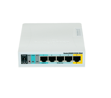 Routeur Mikrotik RB951Ui‑2HnD | Wi‑Fi 2.4GHz – 5 Ports Ethernet Rapide – Bon prix au Cameroun