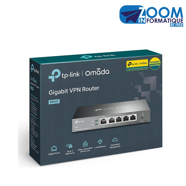 Routeur VPN TP-Link ER605 (TL-R605) | Multi-WAN - Sécurité & Stabilité Réseau