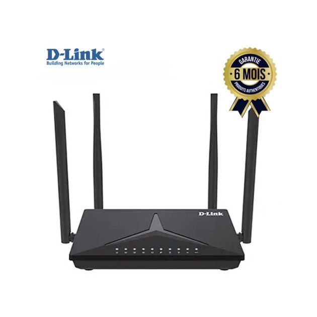 Routeur D‑Link DIR‑825M AC1200 | Rapide Wi‑Fi Dual‑Band Gigabit MU‑MIMO | Vente au Cameroun