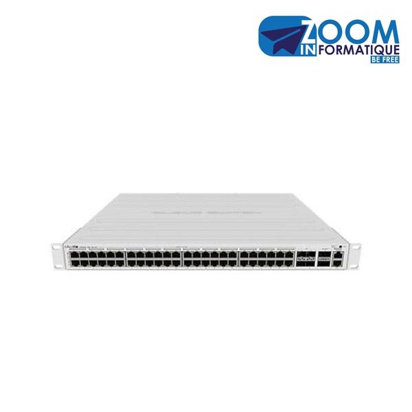 Switch Mikrotik CRS354‑48P – Puissant switch 48 port PoE+ rackable haut débit au Cameroun