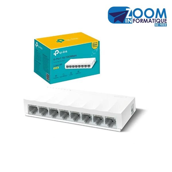 Switch TP‑LINK LS1008 – Compact et Efficace | 8 Ports 10/100 Mbps | Vente à Douala Cameroun