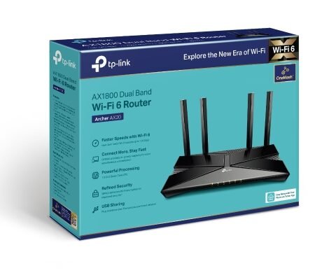 Routeur TP‑Link Archer AX20 AX1800 | Rapide WiFi 6 Dual‑Band Gigabit | Vente au Cameroun