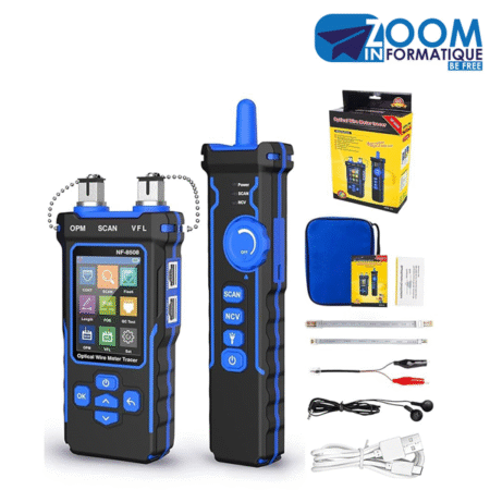 Testeur de Câbles Réseau NF-8508 | Cartographie, Traçage, OPM & VFL - L'Outil Complet pour la Fibre Optique & Ethernet - Zoom Informatique Cameroun