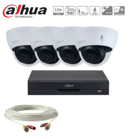 kit Dahua de 4 caméras 5MP Sécurité | Sans disque dur | Bon prix au Cameroun
