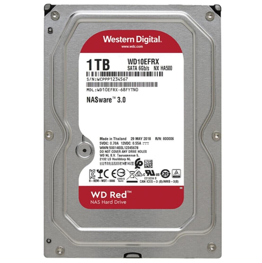 Disque Dur Western Digital WD Red NAS 1 To | SATA3 3.5” | Fiable & Efficace | Vente au Cameroun