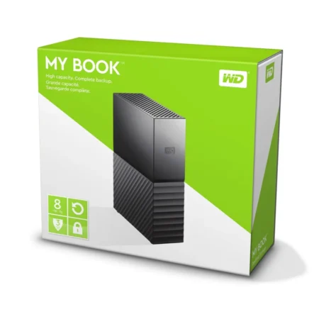 Disque Dur Externe WD My Book 8TB USB 3.0 | Stockage Haute Capacité | Sécurité & Fiabilité | Vente au Cameroun