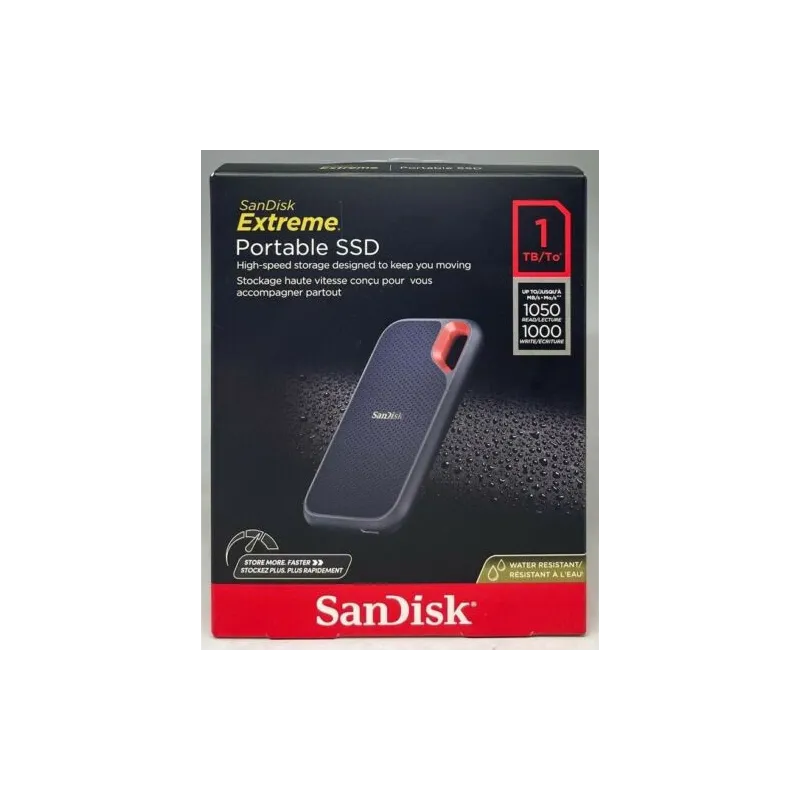 Disque dur SanDisk Extreme Portable 1TB SSD – Rapide, compact et robuste au Bon prix Cameroun