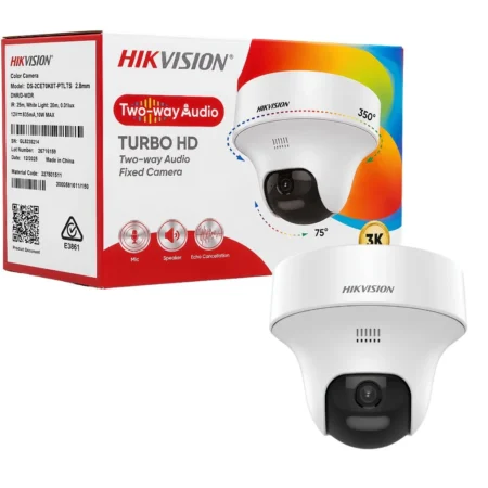 Camera AHD Hikvision DS‑2CE70K0T‑PTLTS 3K Mini PTZ | ColorVu • Efficace • Audio Bidirectionnel | Vente au Cameroun