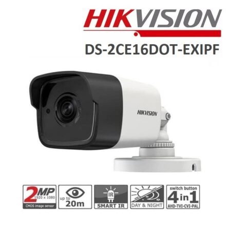 Camera AHD Hikvision DS‑2CE16D0T‑EXIPF 2MP Bullet | Performant • Sécurisé • Rapide | Vente au Cameroun