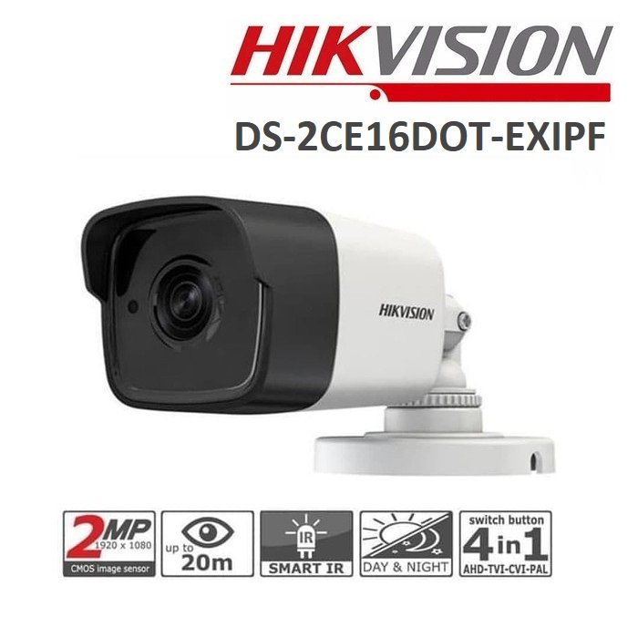 Camera AHD Hikvision DS‑2CE16D0T‑EXIPF 2MP Bullet | Performant • Sécurisé • Rapide | Vente au Cameroun