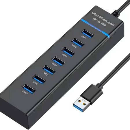 Hub USB 3.0 7 Ports | Multi‑Ports Bleu 🚀 Extension de qualité en Vente Cameroun