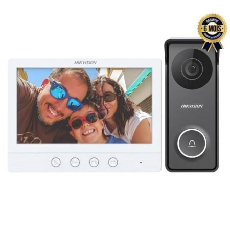 Kit interphone vidéo Hikvision DS‑KIS213(B) IP | Sécurité • Haute Qualité • Performant | Vente au Cameroun