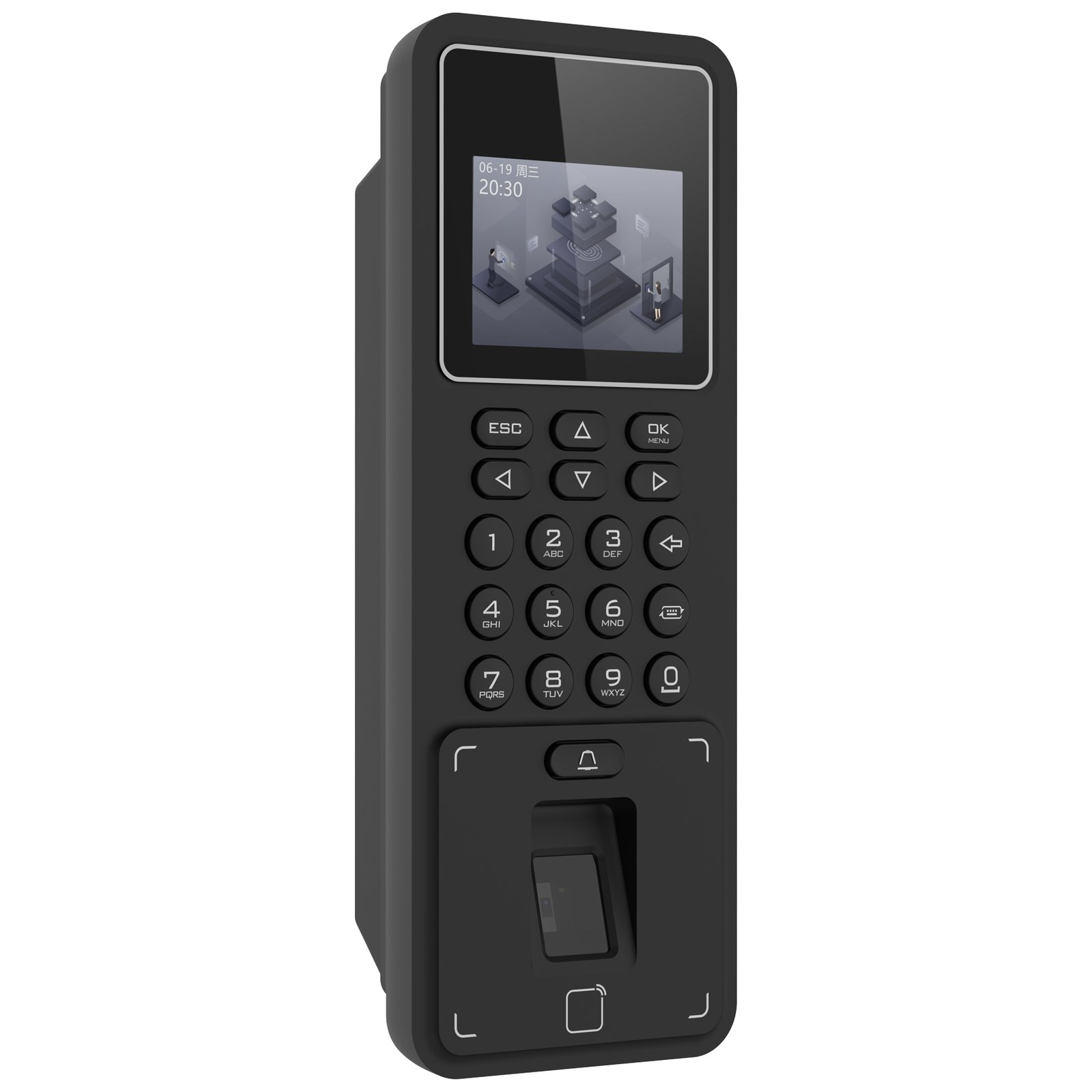 Lecteur biométrique Hikvision DS-K1T808MFWX | Puissant & Officiel | Vente au Cameroun