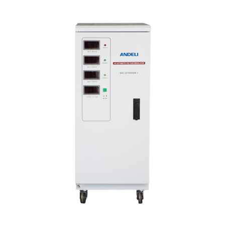 Régulateur de Tension Triphasé ANDELI SVC-50000VA 50kVA 380V Puissance Maximale & Sécurité Industrielle en Vente Cameroun