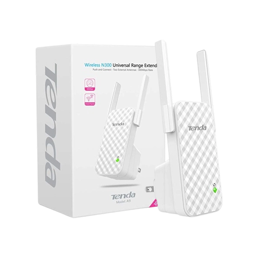Répéteur Tenda A9 N300 – WiFi 300Mbps | Puissant & Rapide | Vente au Cameroun