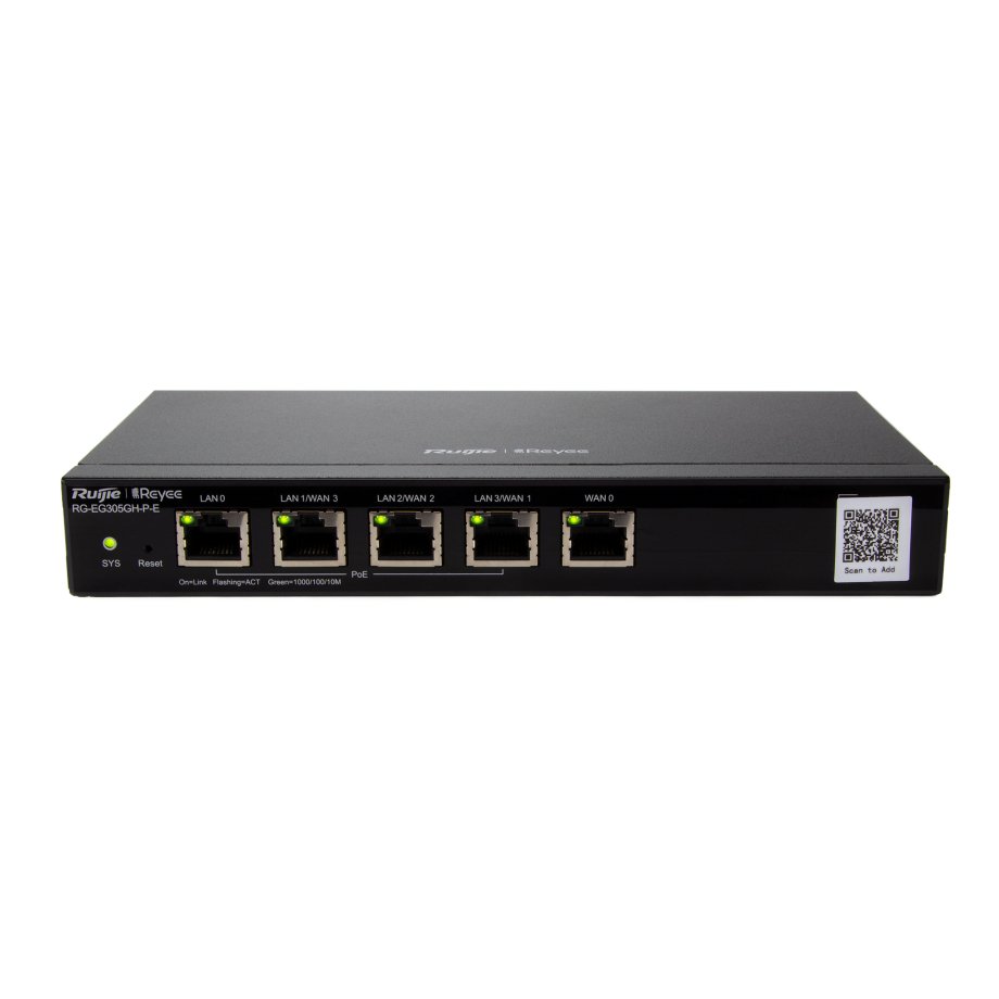 Routeur Professionnel Cloud PoE Reyee RG-EG305GH-P-E – 5 Ports Gigabit | Puissant & Officiel | Vente au Cameroun