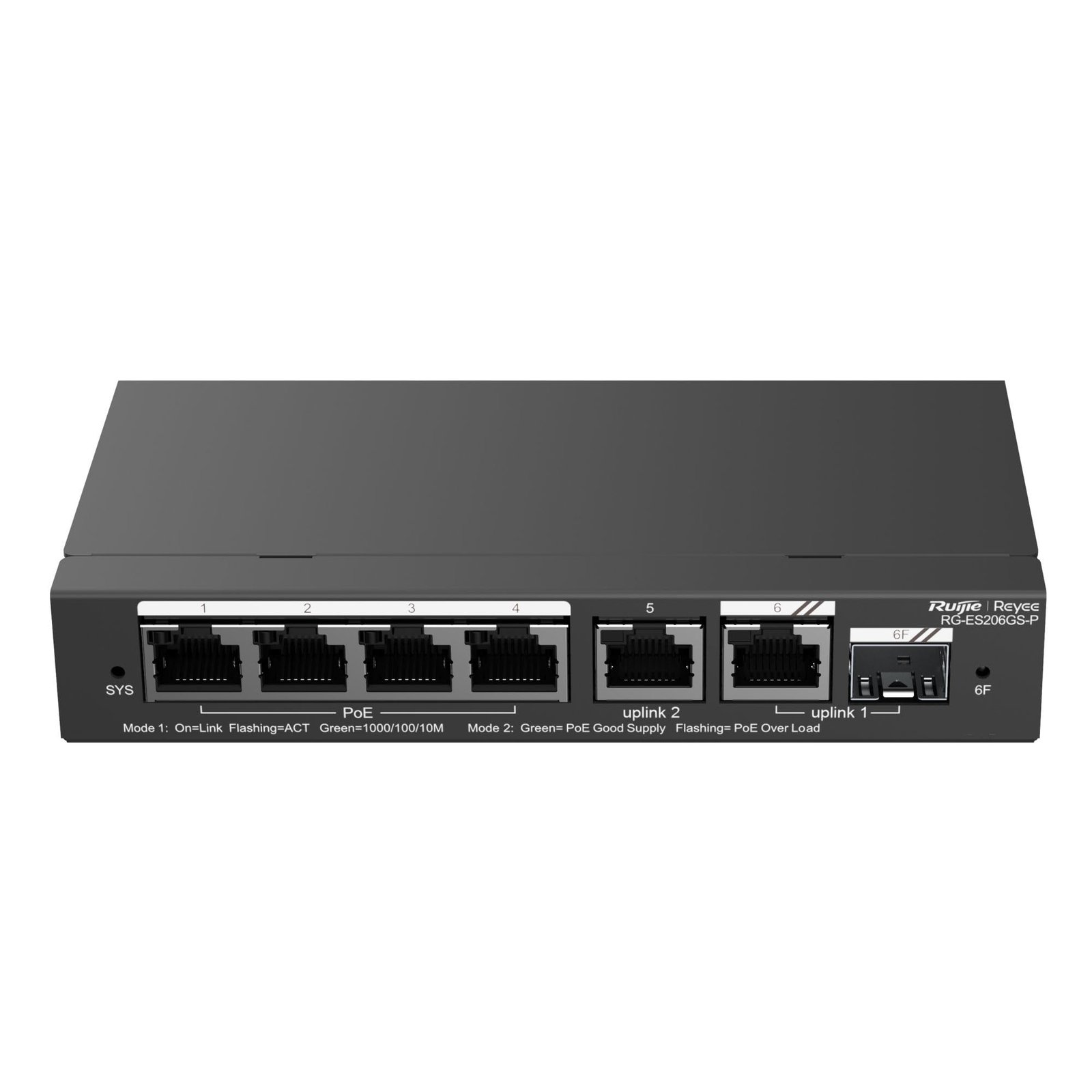 Switch Ruijie Smart PoE RG‑ES206GS‑P – 6 Ports Gigabit | Puissant & Sécurisé | Vente au Cameroun