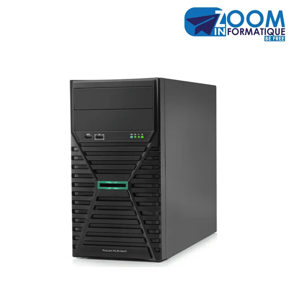 Serveur HPE ProLiant ML30 Gen11 | Intel Xeon E‑2414 32GB RAM & 1TB SATA HDD Efficace en Vente Cameroun