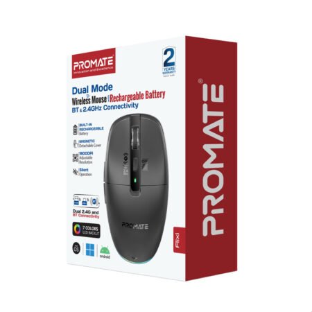 Souris Wireless Promate Bluetooth Rechargeable | Sans Fil & Rapide| Vente au Cameroun